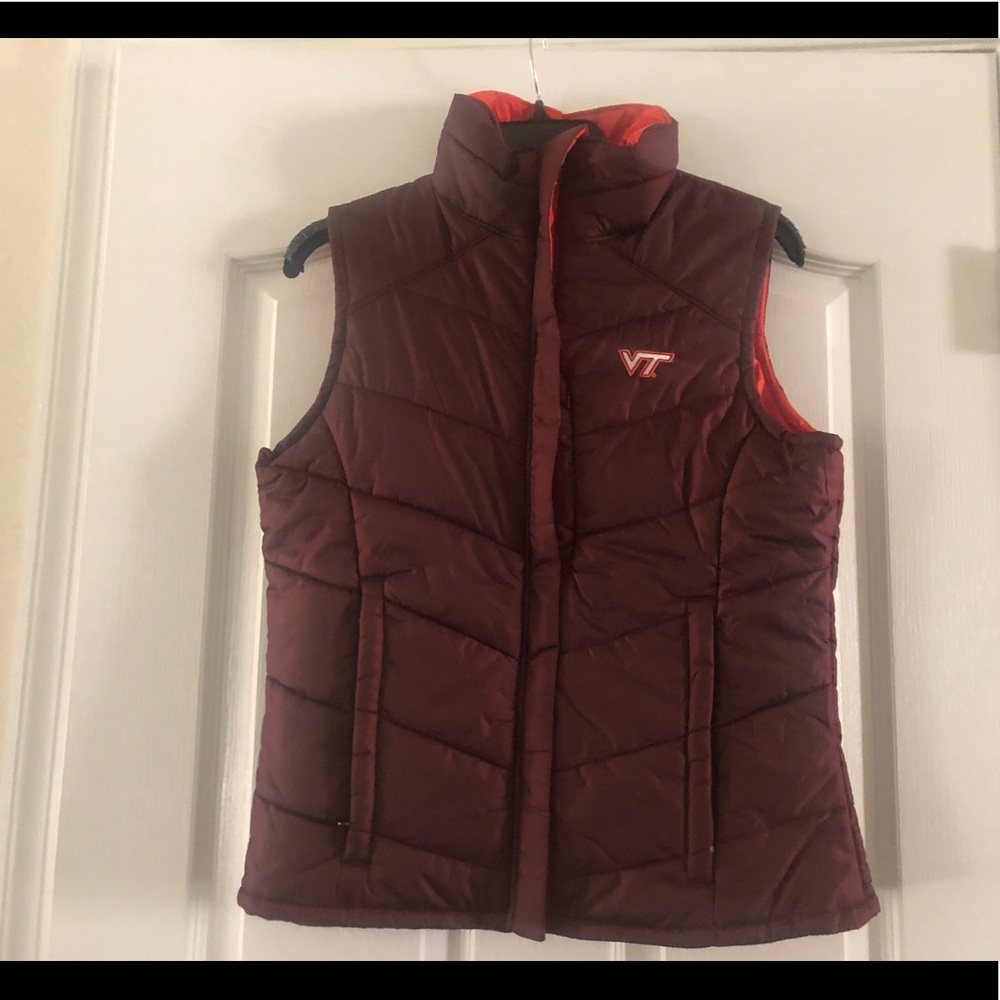 Columbia reversible Virginia tech puffer vest S/M